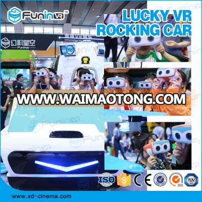 Crazy thrilled Lucky VR Rocking Car amusement park equipment rides vr goggles