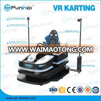 Good movie high profit VR Karting Simulator theme park amusement equipment 9d vr cinema with 6 seats