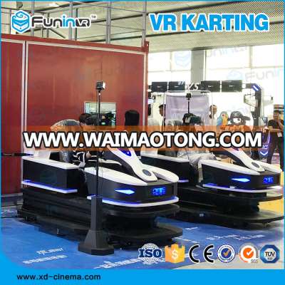 Popular indoor playground VR Karting Simulator playground equipment 9d virtual reality cinema machine