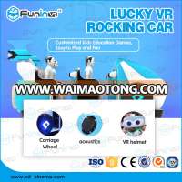 Hot sale popular Lucky VR Rocking Car amusement machine vr 3d glasses