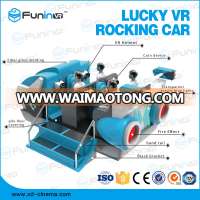 Indoor amusement for Lucky VR Rocking Car 6dof motion platform 3d glasses virtual reality