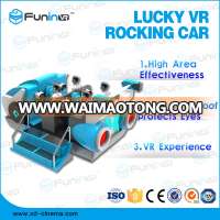 Reality Arcade Games Lucky VR Rocking Car 6dof motion platform 9d vr cinema